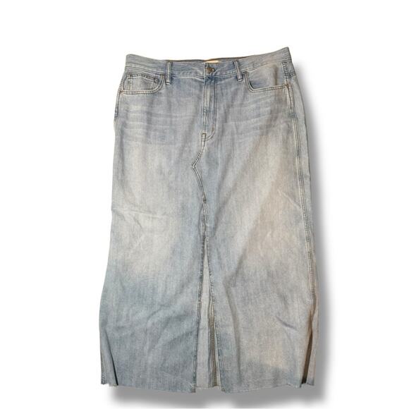 Madewell the Rilee Denim Midi Skirt in Fitzgerald Wash - Picture 3 of 6